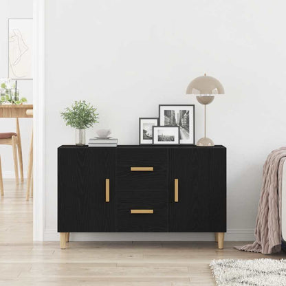 Skjenk Svart Eik 100x36x60 cm