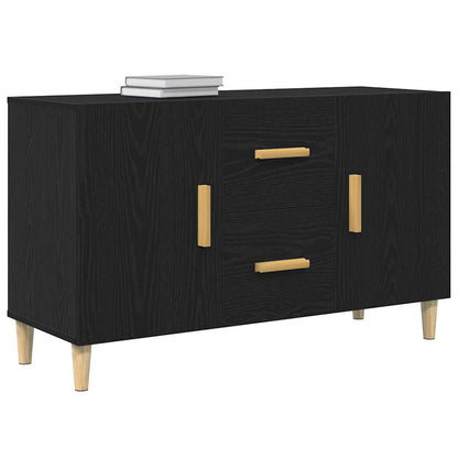 Skjenk Svart Eik 100x36x60 cm