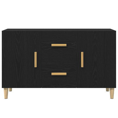 Skjenk Svart Eik 100x36x60 cm