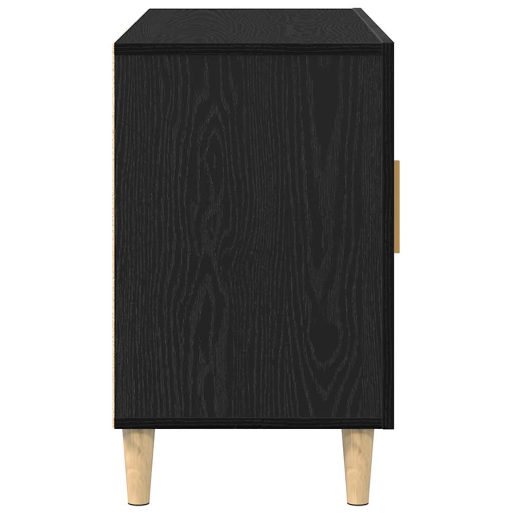 Skjenk Svart Eik 100x36x60 cm