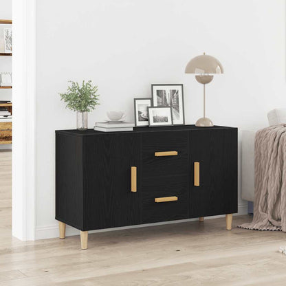 Skjenk Svart Eik 100x36x60 cm