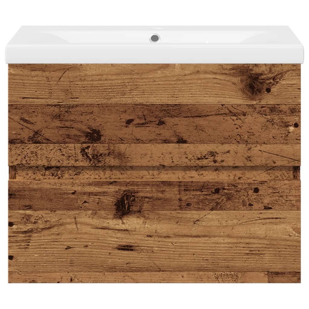 Servantskap Baderom med innebygd kum Gammelt tre