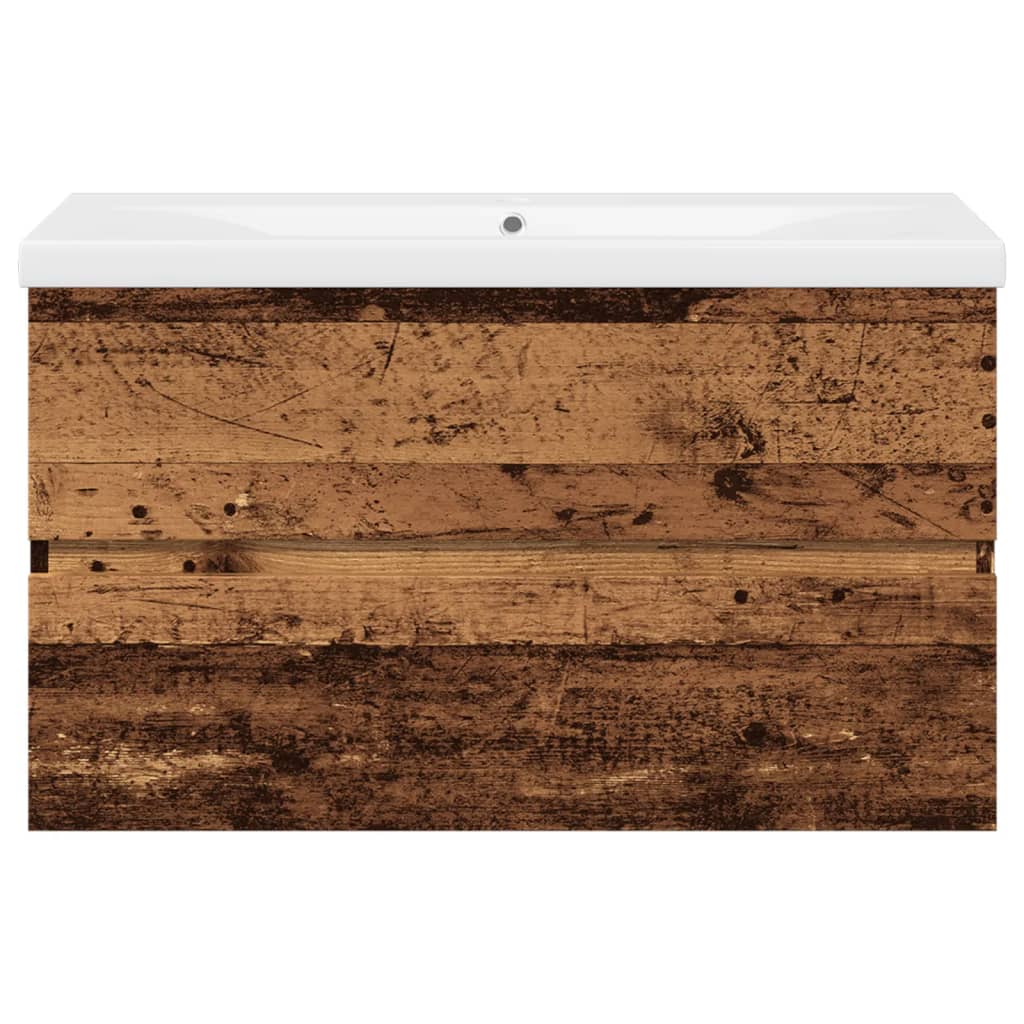 Servantskap Baderom med innebygd kum Gammelt tre