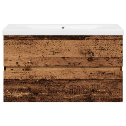 Servantskap Baderom med innebygd kum Gammelt tre