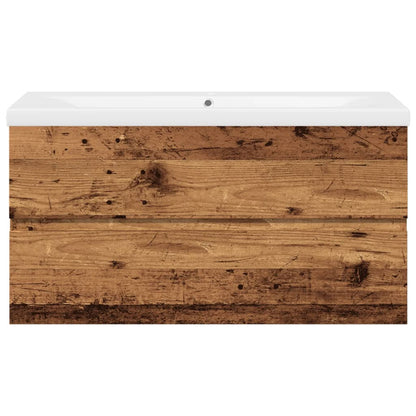 Servantskap Baderom med innebygd kum Gammelt tre