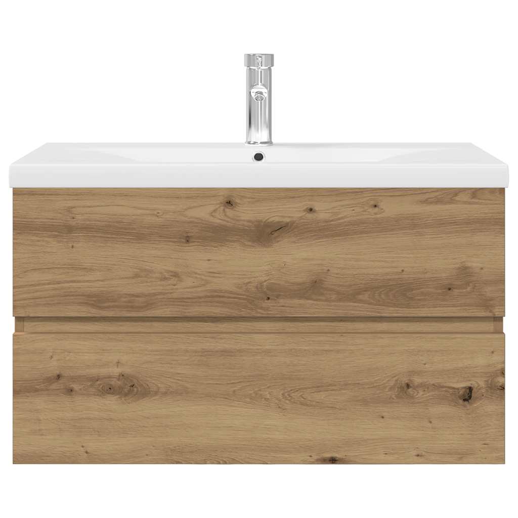 Servantskap Baderom med innebygd vask og kran Artisan Eik