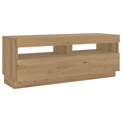 TV-Møbel Artisan Eik TV-benk med LED-lys 300x35x40 cm