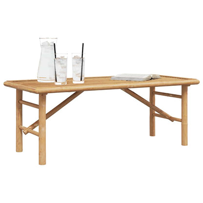 Salongbord Sofabord Brun Tre Bambus 110x50x43 cm