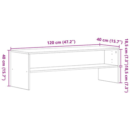 TV-Møbel Svart Eik TV-benk 120x40x40 cm