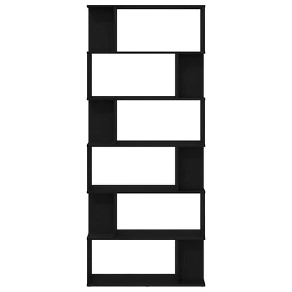 Bokhylle Svart Eik 80x24x190,5 cm