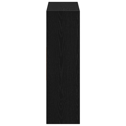 Bokhylle Svart Eik 97,5x29,5x100 cm