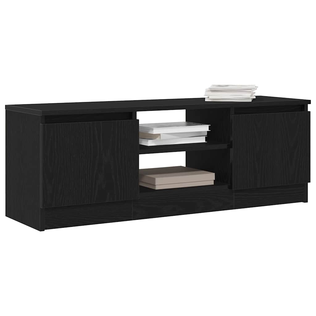 TV-Møbel Svart Eik Tv-benk 102x30x36 cm