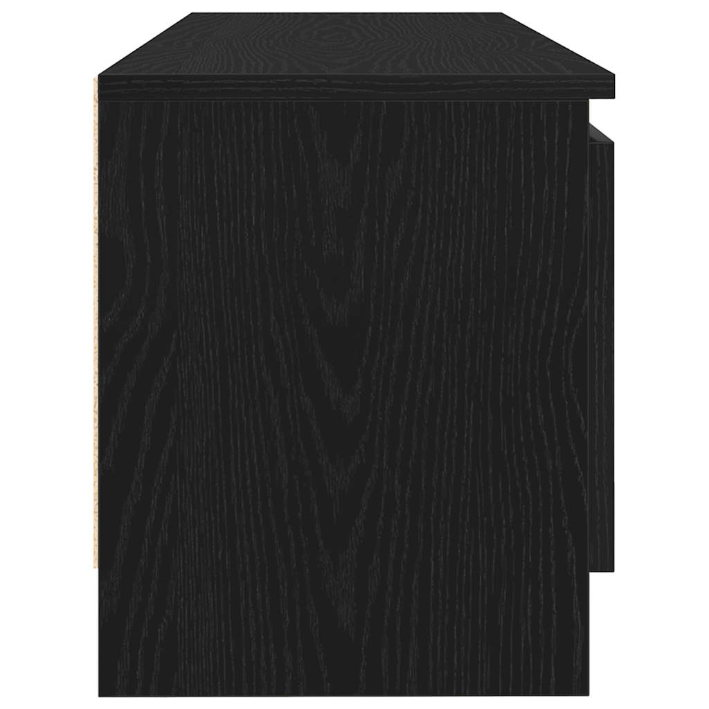 TV-Møbel Svart Eik Tv-benk 102x30x36 cm