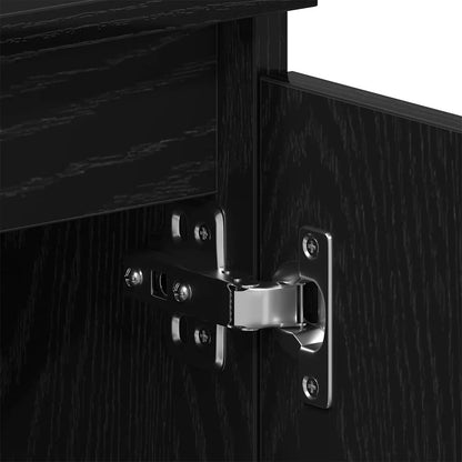 TV-Møbel Svart Eik Tv-benk 102x30x36 cm
