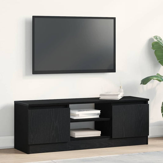 TV-Møbel Svart Eik Tv-benk 102x30x36 cm