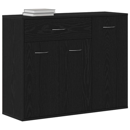 Skjenk Svart Eik 88x30x70 cm