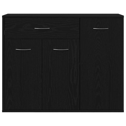 Skjenk Svart Eik 88x30x70 cm