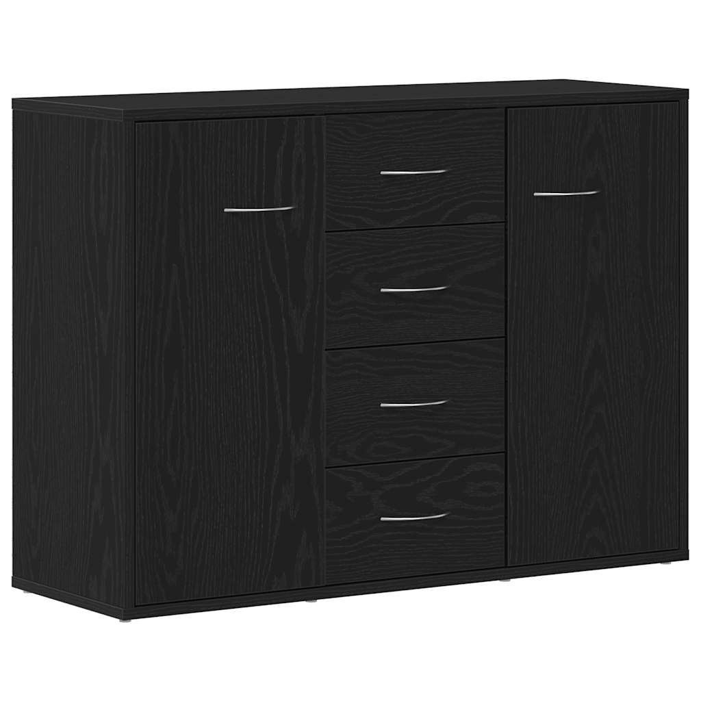 Skjenk Svart Eik 88x30x64 cm