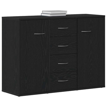 Skjenk Svart Eik 88x30x64 cm