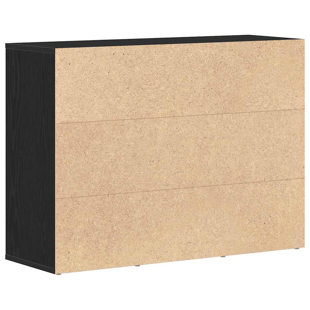 Skjenk Svart Eik 88x30x64 cm