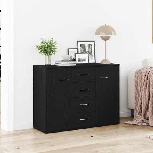 Skjenk Svart Eik 88x30x64 cm