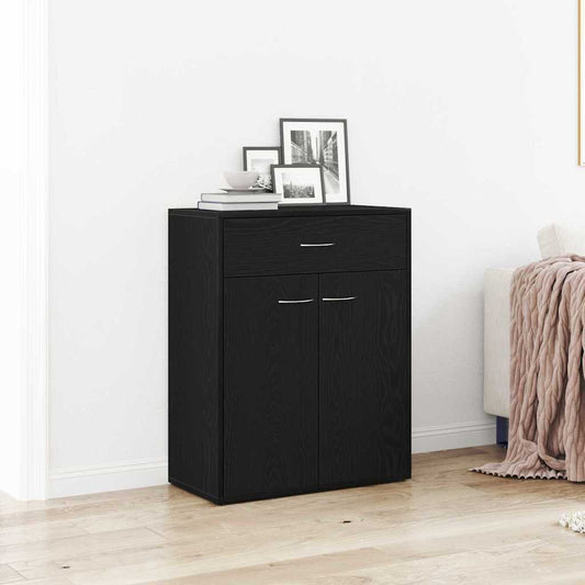 Skjenk Svart Eik 60x30x75 cm