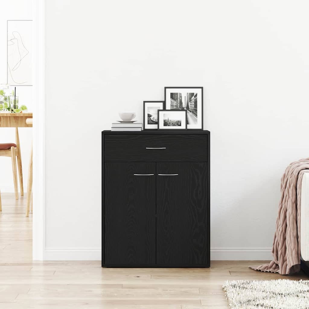Skjenk Svart Eik 60x30x75 cm