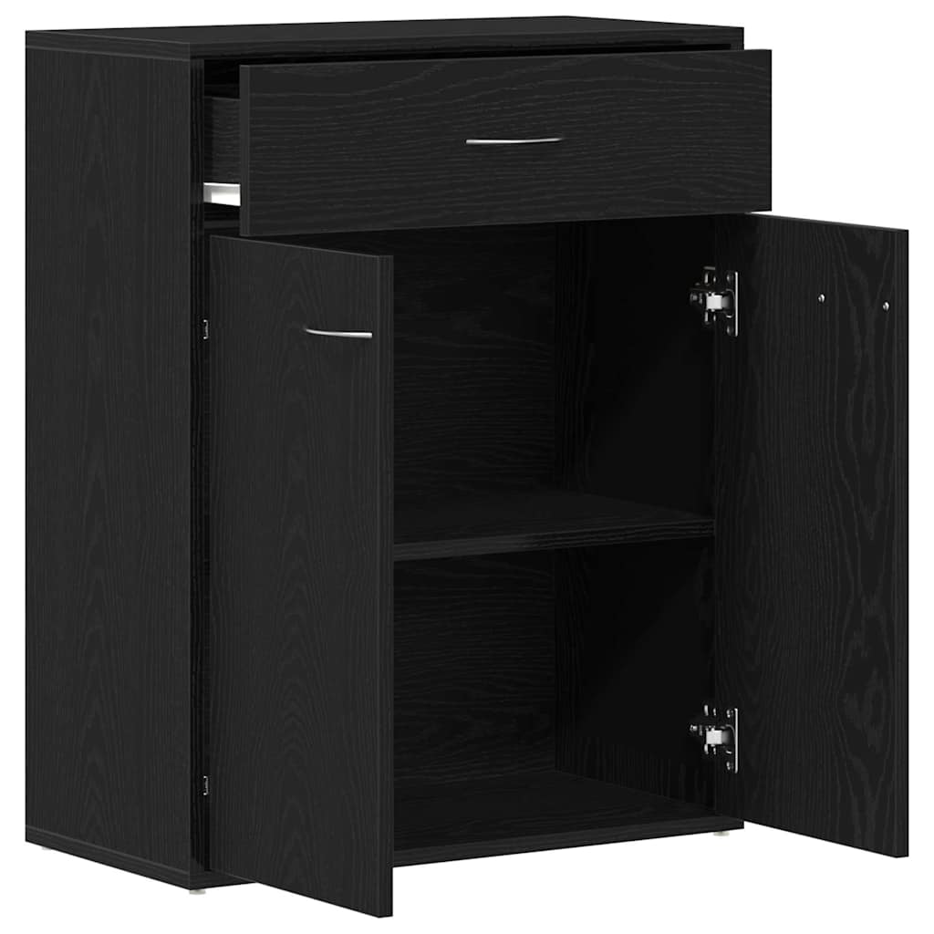 Skjenk Svart Eik 60x30x75 cm