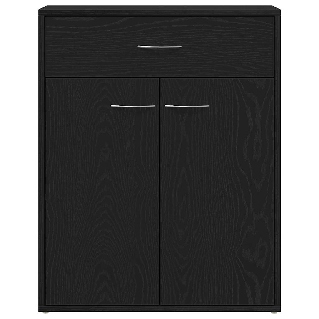 Skjenk Svart Eik 60x30x75 cm