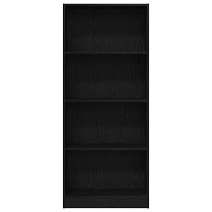 Bokhylle Svart eik 60 x 24 x 143 cm Konstruert tre