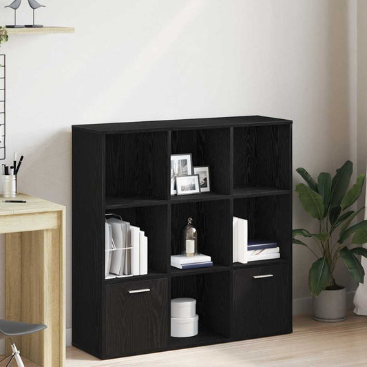 Bokhylle Svart Eik 98x29x97,5 cm