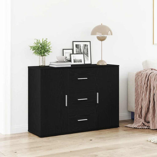 Skjenk Svart Eik 91x29,5x65 cm