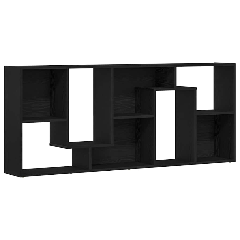 Bokhylle Svart Eik 67x24x161 cm