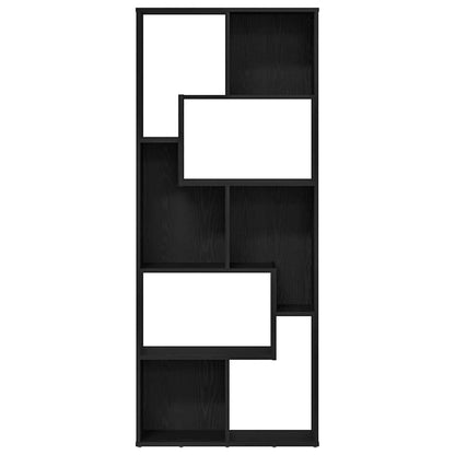 Bokhylle Svart Eik 67x24x161 cm