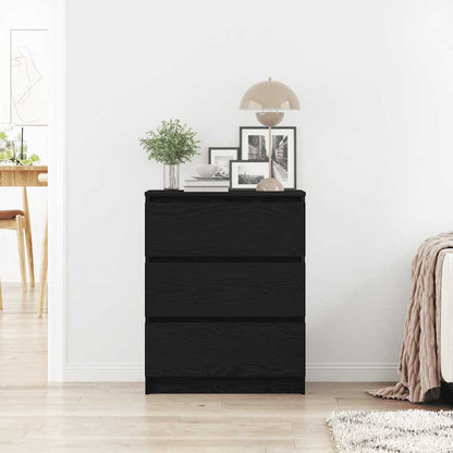 Kommode Svart Eik 60x35x76 cm
