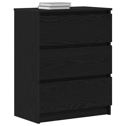 Kommode Svart Eik 60x35x76 cm