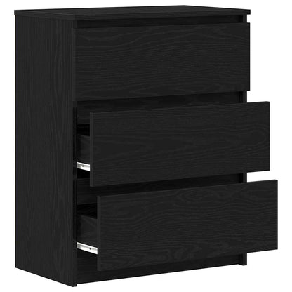 Kommode Svart Eik 60x35x76 cm
