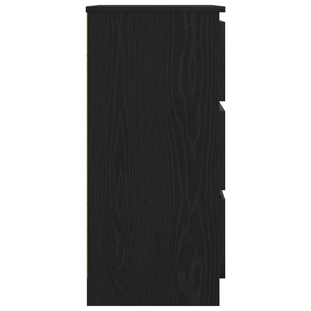 Kommode Svart Eik 60x35x76 cm