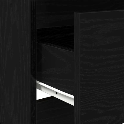 Kommode Svart Eik 60x35x76 cm