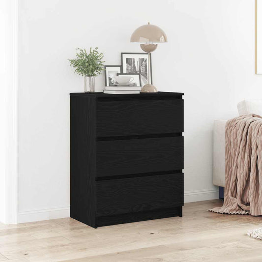 Kommode Svart Eik 60x35x76 cm
