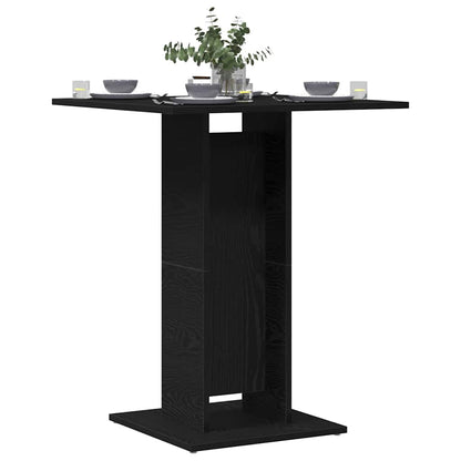 Bistrobord svart eik 60x60x75 cm konstruert tre