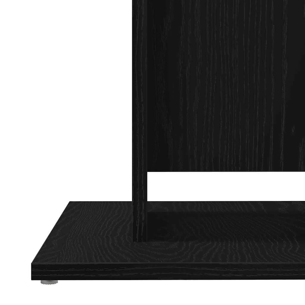 Bistrobord svart eik 60x60x75 cm konstruert tre