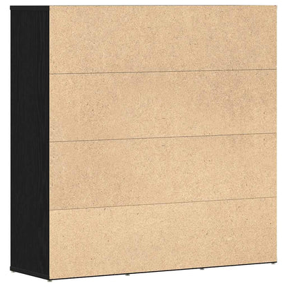 Bokhylle Svart Eik 90x28x90 cm
