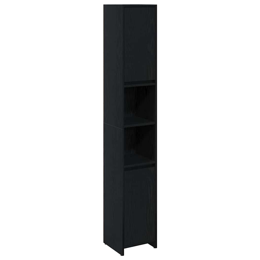 Baderomsskap Svart Eik 30 x 30 x 183.5 cm