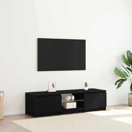 TV-Møbel Svart Eik TV-skap 140 x 38,5 x 36 cm