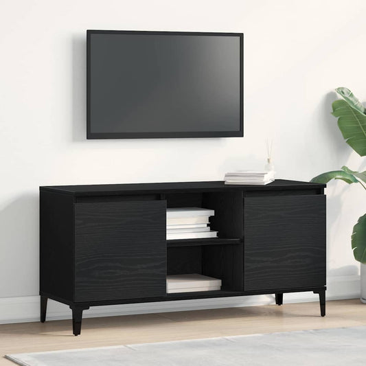TV-Møbel Svart Eik TV-skap 102 x 35 x 50 cm