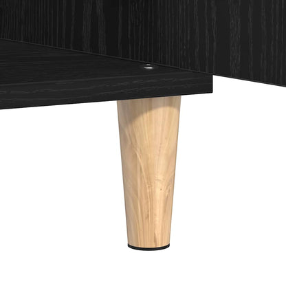 Sidebord Svart Eik 60x35x70 cm