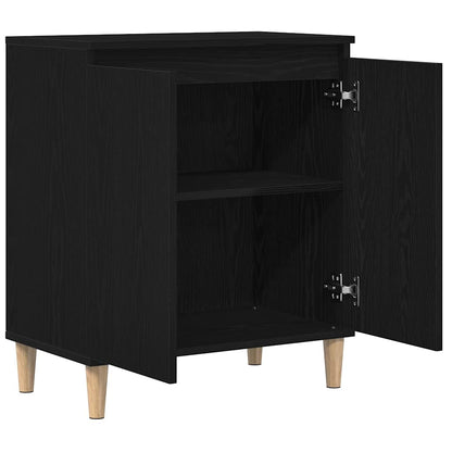 Sidebord Svart Eik 60x35x70 cm