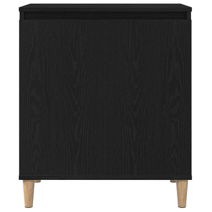Sidebord Svart Eik 60x35x70 cm