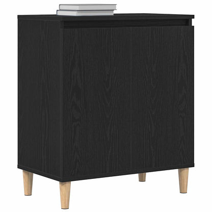 Sidebord Svart Eik 60x35x70 cm